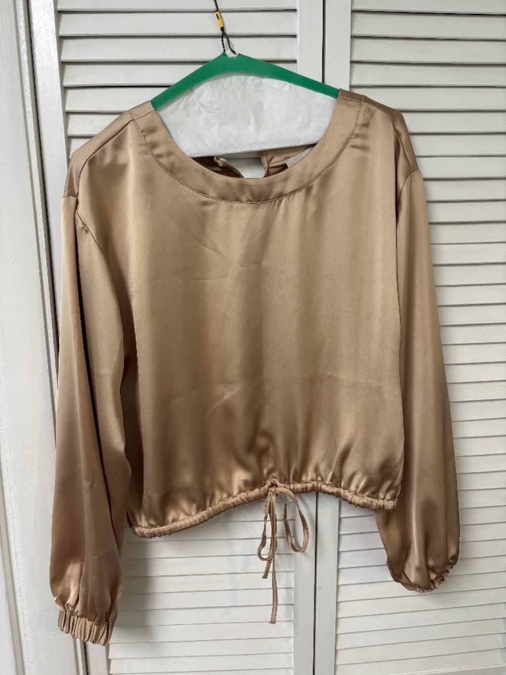 Bubblehem satin blouse